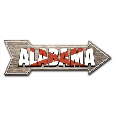Alabama Arrow Decal Funny Home Decor 36in Wide